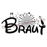 Junggesellenshirts.de Damenshirt JGA Shirt Braut "Feuerwerk"