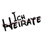 Junggesellenshirts.de Damenshirt JGA Shirt Braut "Ich Heirate" Basic Variante