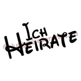 Junggesellenshirts.de Damenshirt JGA Shirt Braut "Ich Heirate" Basic Variante