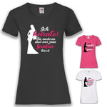 Junggesellenshirts.de Damenshirt JGA Shirt Braut "Ich Heirate! Die Anderen Sind Nur Zum Saufen Hier!"