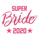 Junggesellenshirts.de Damenshirt JGA Shirt Braut "Superbride"