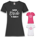 Junggesellenshirts.de Damenshirt JGA Shirt Braut "Superbride"