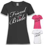 Junggesellenshirts.de Damenshirt JGA Shirt Friend "Friend Of The Bride"