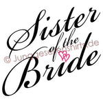 Junggesellenshirts.de Damenshirt JGA Shirt Schwester "Sister Of The Bride"