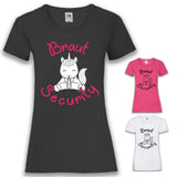 Junggesellenshirts.de Damenshirt JGA Shirt Team "Braut Security" Unicorn