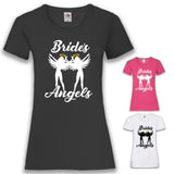 Junggesellenshirts.de Damenshirt JGA Shirt Team "Bride's Angels"