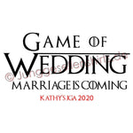 Junggesellenshirts.de Damenshirt JGA Shirt Team "Game Of Wedding"