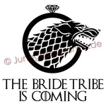 Junggesellenshirts.de Damenshirt JGA Shirt Team "GOT Bride Tribe"