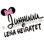 Junggesellenshirts.de Damenshirt JGA Shirt Team "Juhhuuu..."