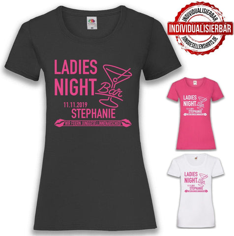 Junggesellenshirts.de Damenshirt JGA Shirt Team "Ladies Night"
