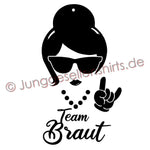 Junggesellenshirts.de Damenshirt JGA Shirt Team "Team Braut Rock 'n' Roll"