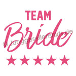 Junggesellenshirts.de Damenshirt JGA Shirt Team "Team Bride"