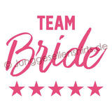 Junggesellenshirts.de Damenshirt JGA Shirt Team "Team Bride"