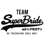 Junggesellenshirts.de Damenshirt JGA Shirt Team "Team Superbride"