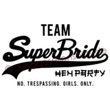 Junggesellenshirts.de Damenshirt JGA Shirt Team "Team Superbride"