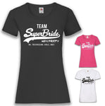 Junggesellenshirts.de Damenshirt JGA Shirt Team "Team Superbride"