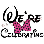 Junggesellenshirts.de Damenshirt JGA Shirt Team "We're Celebrating"