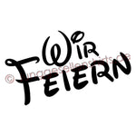 Junggesellenshirts.de Damenshirt JGA Shirt Team "Wir Feiern" Basic Variante