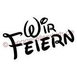 Junggesellenshirts.de Damenshirt JGA Shirt Team "Wir Feiern" Basic Variante