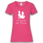 Junggesellenshirts.de Damenshirt XS / Fuchsia JGA Shirt Braut "Ich Heirate Den Prinzen"