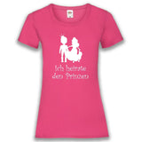 Junggesellenshirts.de Damenshirt XS / Fuchsia JGA Shirt Braut "Ich Heirate Den Prinzen"