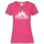Junggesellenshirts.de Damenshirt XS / Fuchsia JGA Shirt Braut "Prinzessin"