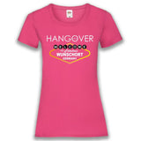 Junggesellenshirts.de Damenshirt XS / Fuchsia JGA Shirt "Hangover Girls"