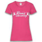 Junggesellenshirts.de Damenshirt XS / Fuchsia JGA Shirt Team "Braut Security"
