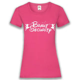 Junggesellenshirts.de Damenshirt XS / Fuchsia JGA Shirt Team "Braut Security"