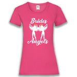 Junggesellenshirts.de Damenshirt XS / Fuchsia JGA Shirt Team "Bride's Angels"