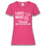 Junggesellenshirts.de Damenshirt XS / Fuchsia JGA Shirt Team "Ladies Night"