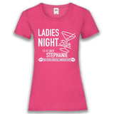 Junggesellenshirts.de Damenshirt XS / Fuchsia JGA Shirt Team "Ladies Night"