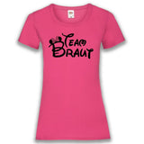 Junggesellenshirts.de Damenshirt XS / Fuchsia JGA Shirt Team "Minnie"