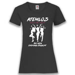 Junggesellenshirts.de Damenshirt XS / Schwarz JGA Shirt Braut "Atemlos Durch Die Nacht"