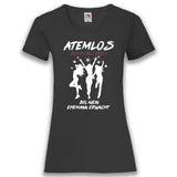 Junggesellenshirts.de Damenshirt XS / Schwarz JGA Shirt Braut "Atemlos Durch Die Nacht"