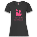 Junggesellenshirts.de Damenshirt XS / Schwarz JGA Shirt Braut "Ich Heirate Den Prinzen"