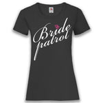 Junggesellenshirts.de Damenshirt XS / Schwarz JGA Shirt Team "Bride Patrol"