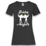 Junggesellenshirts.de Damenshirt XS / Schwarz JGA Shirt Team "Bride's Angels"