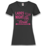 Junggesellenshirts.de Damenshirt XS / Schwarz JGA Shirt Team "Ladies Night"