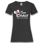 Junggesellenshirts.de Damenshirt XS / Schwarz JGA Shirt Team "Team Braut Heute Wird Gefeiert"