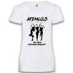 Junggesellenshirts.de Damenshirt XS / Weiß JGA Shirt Braut "Atemlos Durch Die Nacht"