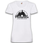 Junggesellenshirts.de Damenshirt XS / Weiß JGA Shirt Braut "Prinzessin"