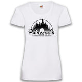 Junggesellenshirts.de Damenshirt XS / Weiß JGA Shirt Braut "Prinzessin"