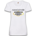Junggesellenshirts.de Damenshirt XS / Weiß JGA Shirt "Hangover Girls"