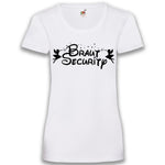 Junggesellenshirts.de Damenshirt XS / Weiß JGA Shirt Team "Braut Security"