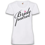 Junggesellenshirts.de Damenshirt XS / Weiß JGA Shirt Team "Bride Patrol"