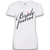 Junggesellenshirts.de Damenshirt XS / Weiß JGA Shirt Team "Bride Patrol"
