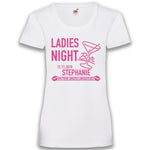 Junggesellenshirts.de Damenshirt XS / Weiß JGA Shirt Team "Ladies Night"