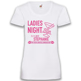 Junggesellenshirts.de Damenshirt XS / Weiß JGA Shirt Team "Ladies Night"