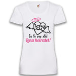 Junggesellenshirts.de Damenshirt XS / Weiß JGA Shirt Team "Love Is In The Air"